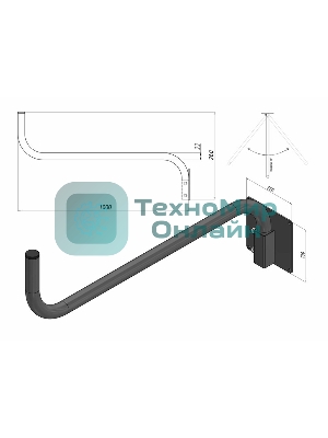 Кронштейн поворотный Rexant 1 м 