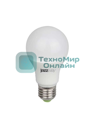 Лампа светодиодная JazzWay PPG A60 AGRO 9Вт грушевидная E27 230В (для растений) IP20