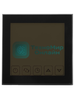 Терморегулятор сенсорный с автоматическим программированием Rexant, R200B, черный