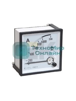 Амперметр IEK Э47 72х72мм 1000/5А кл. точн. 1.5 IPA10-6-1000-E