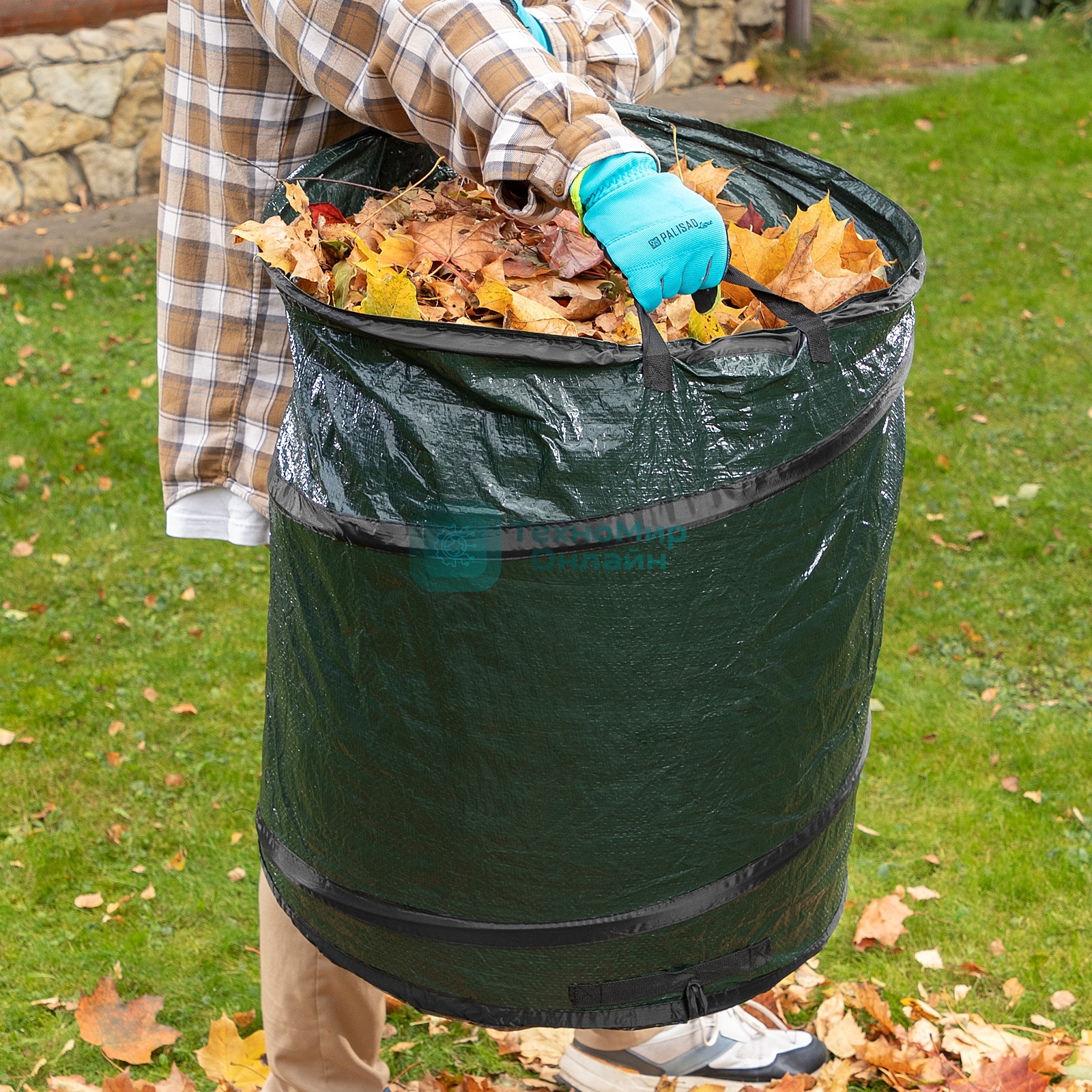 Контейнер садовый с ручками Palisad 160 л, складной