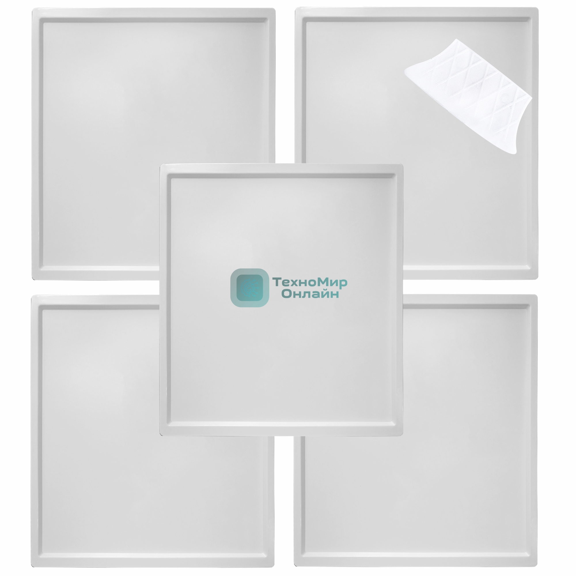 Поддон для пастилы Pullman PL-010203-5 белый 5шт+лопатка универс. прямоугольный р-р 327х288х6,6мм