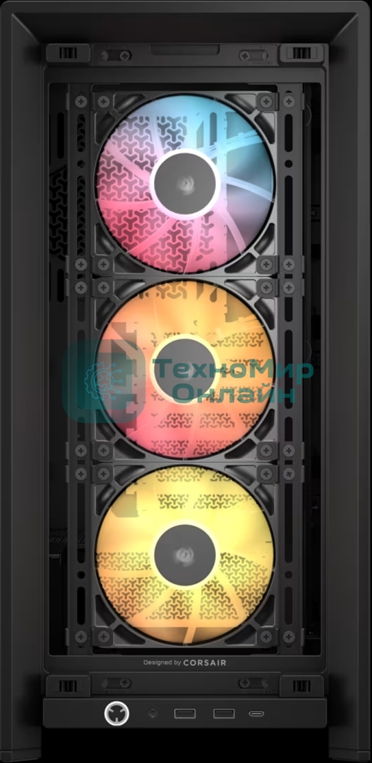 Корпус без блока питания Corsair Frame 4000D RS ARGB, Midi-Tower, TG, 3x120мм ARGB, 2xUSB-A 3.2, 1xUSB 3.2 Type-C, E-ATX, ATX, mATX, mITX Black