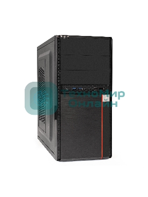 Компьютерный корпус Minitower ExeGate MA-371X Black, mATX (UN350, 120мм) 2хUSB+2хUSB 3.0, Audio