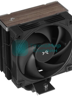 Кулер для процессора DEEPCOOL AK400 G2 LGA1851/1700/1200/115X/AM5/AM4 (12шт/кор, TDP 220W, PWM, Fan 120мм, 4 тепл. Трубки, Wood-grain top cover, черный) RET (R-AK400G2-BKNNMN-GJD)