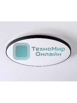 Потолочный светодиодный светильник Ambrella light FZ1227 BK черный IP44 43W 4200K D455*60 (Без ПДУ)