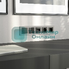 Рамка на 5 постов Senso (дымчатый, стекло soft-touch) W0053117