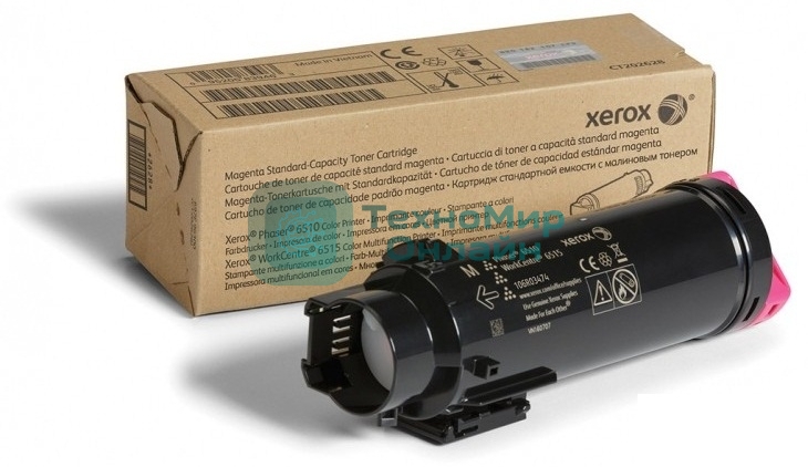 Картридж лазерный Xerox 106R03482 пурпурный для Xerox Phaser 6510/WorkCentre 6515 1000 стр.(Channels)