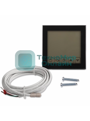 Терморегулятор сенсорный с автоматическим программированием Rexant, R200B, черный