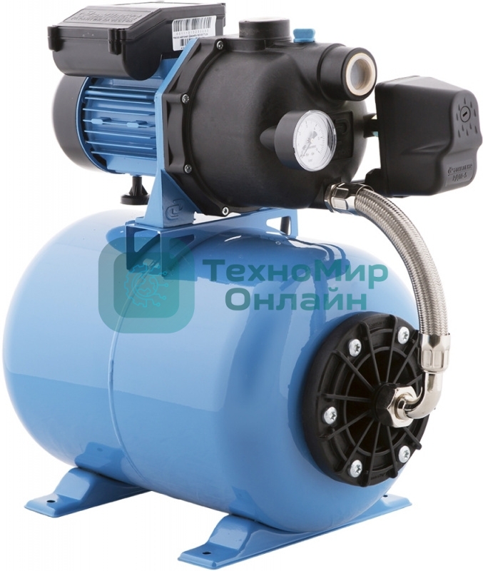 Насосная станция ДЖАМБО 60/35П-24600Вт глубина до 9м высота до 30м 3600л/ч 24л для чистой воды