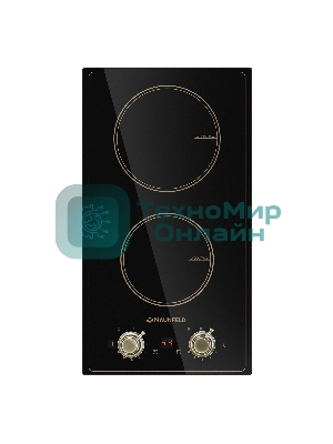 Индукционная варочная панель Maunfeld CVI292MBKBR, конфорок: 2 шт., стеклокерамика, независимая, черный