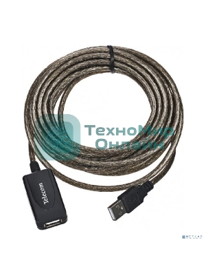 Кабель USB2.0-repeater, удлинительный активный <Am-->Af> 5м, Telecom <TUS7049-5M>