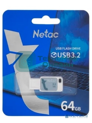 Флешка USB Netac UA31 64Gb NT03UA31N-064G-32BL, USB 3.2