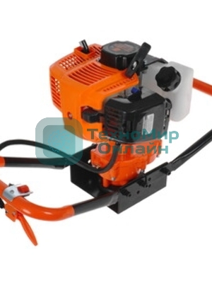 Мотобур Carver AG-43/000 бытовой 2-х такт. 1250Вт 1.7л.с. 43см3 6500об/мин