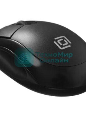 Мышь проводная Oklick 105S черный, 800 dpi, USB, кнопки - 3
