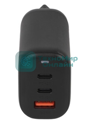 Сетевое зарядное устройство MORE CHOICE (4610196409646) NC79 1USB+2Type-C 3.0A PD 65W быстрая зарядка черный