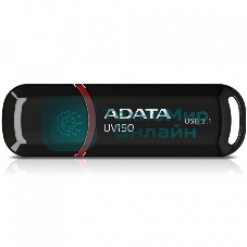 Флешка USB ADATA UV150 (AUV150-64G-RBK), 64Gb, USB 3.0, R/W 100/40, черный