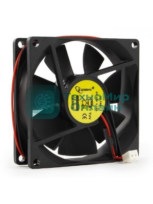 Вентилятор для корпуса Gembird FANPS черный, 80 мм, 2600 об/мин, 27 дБ, 2 pin