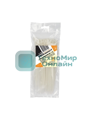 Хомут-стяжка кабельная нейлоновая PROconnect 200 x3,6 мм, белая, упаковка 100 шт.