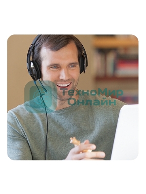 Гарнитура Logitech USB Headset H540 чёрный, проводная, USB