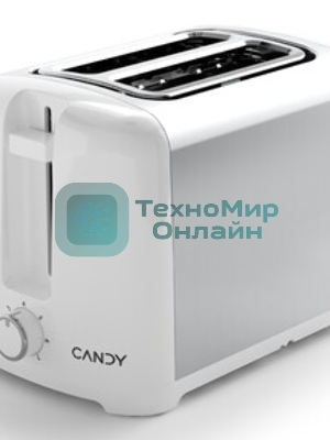Тостер Candy CT-250 белый, 930 Вт, 2 слота