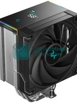Кулер для процессора DEEPCOOL AK500S DIGITAL SE LGA20XX/1700/1200/115X/AM5/AM4 (12шт/кор, TDP 240W, PWM, Fan 120мм, 5 тепл. трубок, Copper Base, черный) RET (R-AK500S-BKADMN-GJD)