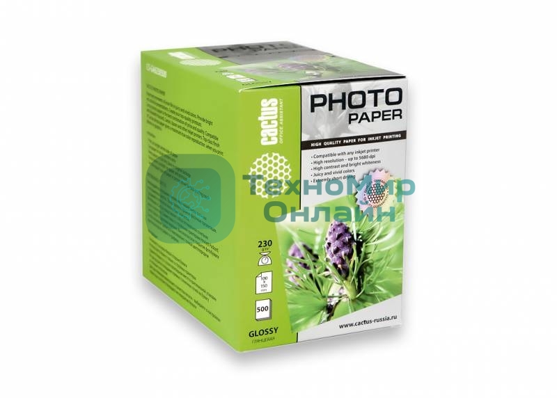 Фотобумага Cactus CS-GA6230500 глянцевая A6 230 г/м2 500 листов