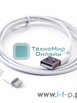 Кабель USB Cablexpert CC-USB-AP2MWP AM/Apple, для iPhone5/6 Lightning, 1м, белый, пакет
