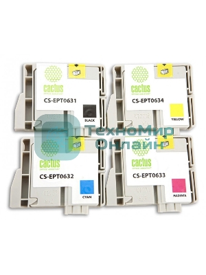 Картридж струйный Cactus CS-EPT0635 многоцветный (40 мл) для Epson Stylus C67/C87/CX3700/CX4100/CX4700
