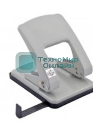 Дырокол Kw-Trio Stylish Heavy Duty 976L/GR, до 40 листов, металл серый, отверстий: 2, с линейкой
