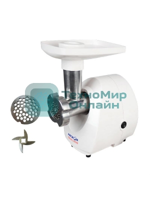 Мясорубка электрическая Аксион М21.10 мрамор, 1000 Вт, 1.3 кг/мин, защита от перегрузки, насадки - 1
