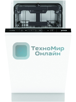 Встраиваемая посудомоечная машина Gorenje GV561D10, узкая, ширина 44.8см, полновстраиваемая, загрузка 11 комплектов
