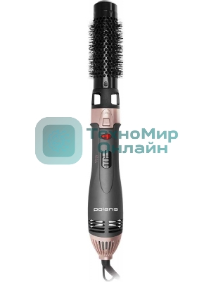 Фен-щётка Polaris PHS 1204i маренго/розовый, 1200 Вт, ионизация, 25/35 мм