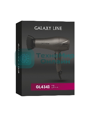 Фен Galaxy Line GL 4341 черный, 2400 Вт
