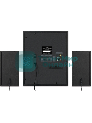 Акустическая система 2.1 SVEN MS-2080/70 Watt/~220V 50Hz/FM-тюнер, USB/SD, дисплей/BLUETOOTH/ПДУ/Black