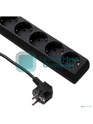 Сетевой фильтр Buro 600SH-16-3-B 3 м, 6 розеток, черный, коробка