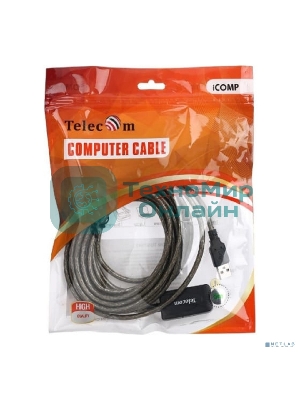 Кабель USB2.0-repeater, удлинительный активный <Am-->Af> 5м, Telecom <TUS7049-5M>