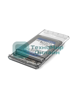 Внешний бокс 2.5 SATA Netac WH11 USB 3.0 NT07WH11-30CC слайд прозрачный корпус