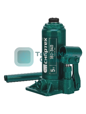 Домкрат гидравлический Сибртех бутылочный, 5т, 180-340 мм