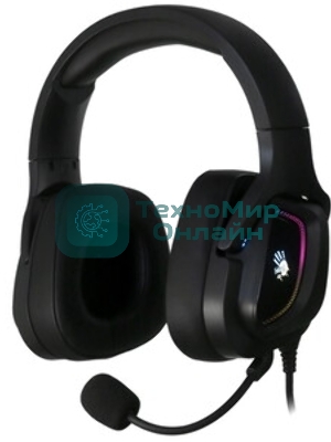 Гарнитура Bloody G573P чёрный, проводная, подсветка, совместимость с PS5, Xbox