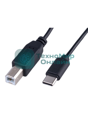 Кабель USB2.0 Гарнизон GCC-USB2-AMCM-1M-W, AM/Type-C, медь,1м, белый, пакет