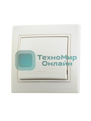 Выключатель LEZARD 701-0303-100серия скр.проводки Мира 1клавиша кремовый со вст.