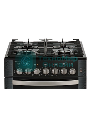 Плита комбинированная Gefest ПГЭ 6502-02 0044 черный, конфорок 4 газовых, духовка 52 л, 60 см x 85 см x 60 см