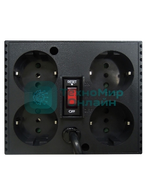 Стабилизатор напряжения Powercom TCA-2000 1000Вт 2000ВА черный