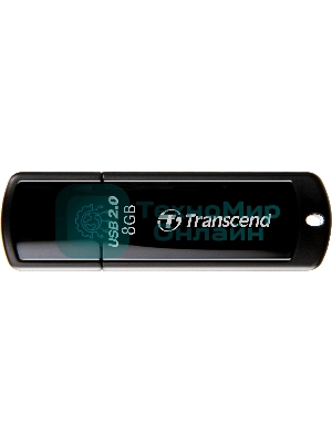 Флешка USB Transcend JetFlash 350 (TS8GJF350), 8Gb, USB 2.0, R/W 12/5, черный