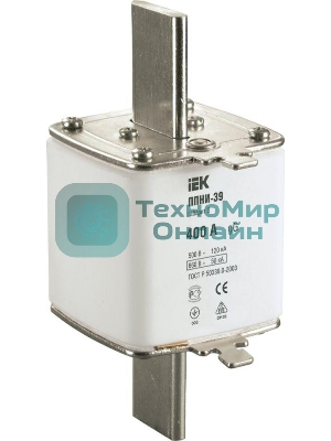 Вставка плавкая ППНИ-39 400А габарит 3 IEK DPP50-400