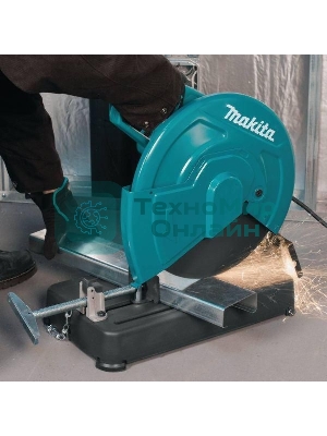 Пилы электрические дисковые, торцовочные Makita LW1401 Пила монтаж,2200Вт,3800об\м,диск-ф355х25.4мм,рез-70х233мм,16.6кг,кор