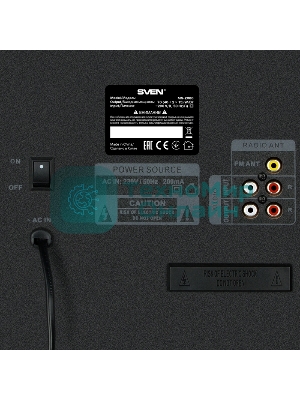Акустическая система 2.1 SVEN MS-2080/70 Watt/~220V 50Hz/FM-тюнер, USB/SD, дисплей/BLUETOOTH/ПДУ/Black