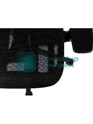 Кресло руководителя Бюрократ 831 черный сетка с подголов. крестов. пластик