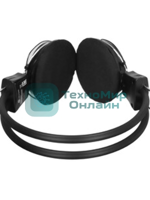 Проводные наушники Oklick HS-M200 черный, накладные, Jack 3.5 мм